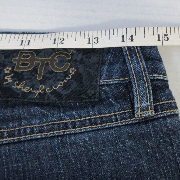 BOOTHEEL TRADING CO Kennett Beach CAPRI Skimmer Denim Jeans Sz 27/4 Cheryl Crow - Picture 10 of 12